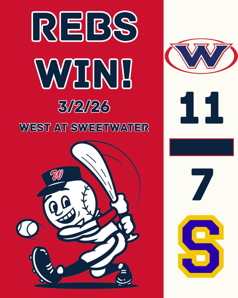 West High School Rebels Baseball tweet media