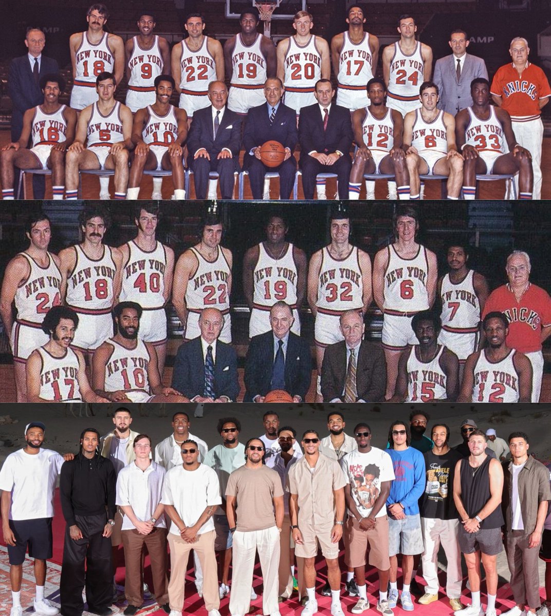 Knicks teams that have won 10+ games by 25+ points:

 🏆 The 1970 champion Knicks 
 🏆 The 1973 champion Knicks
 
 🤔 The 2026 current Knicks…