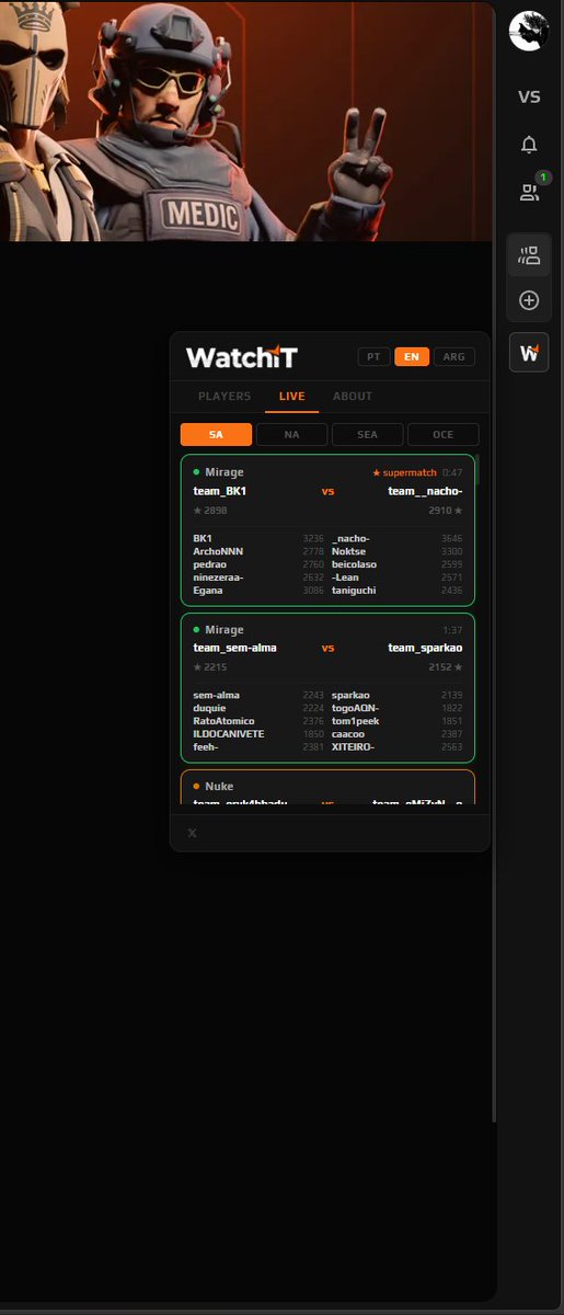 WatchIT (FACEIT Tool for CS2 Players) tweet media