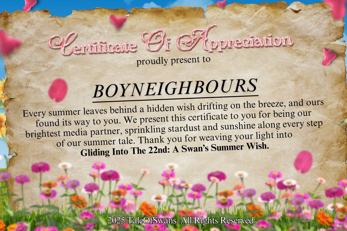 Hi <a href="/TaleOfSwans/">👑</a>, thanks a bunch for the certificate and for letting us be a part of this project. Hope things keep going great for you!