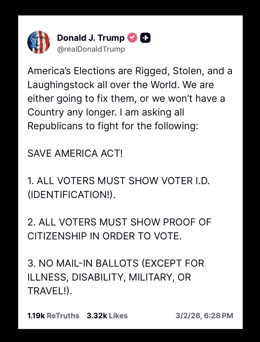 Trump is absolutely right! 
Get it done <a href="/LeaderJohnThune/">Leader John Thune</a>!