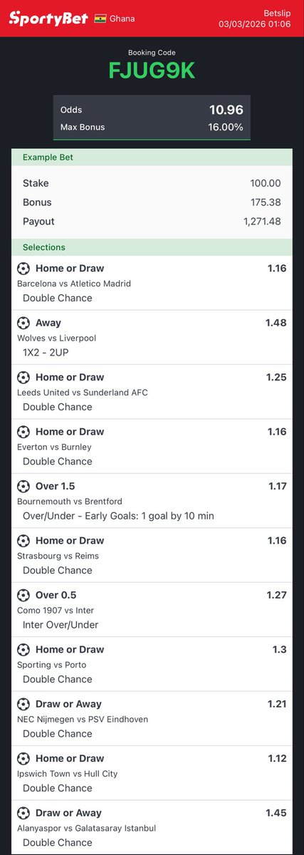 10 odds