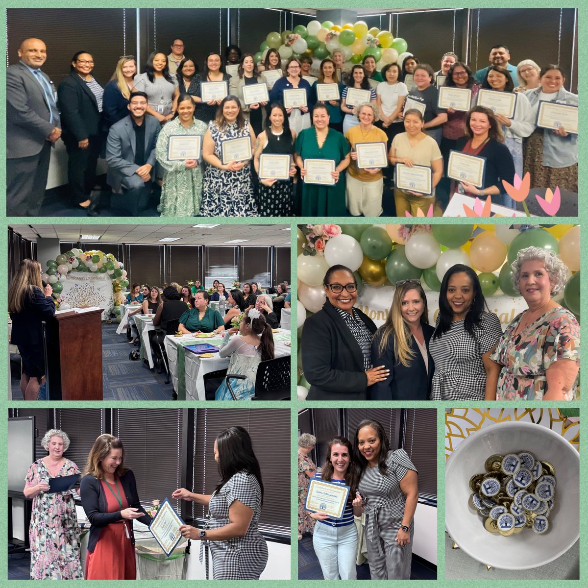 DrElenaSHill's tweet photo. Congratulations to our latest batch of Montessori Credentialed Educators! Thank you for all you do for students! You totally deserve to be celebrated! 🙌🏽 @DISDMontessori @TransformDISD https://t.co/APdPbj1sBY