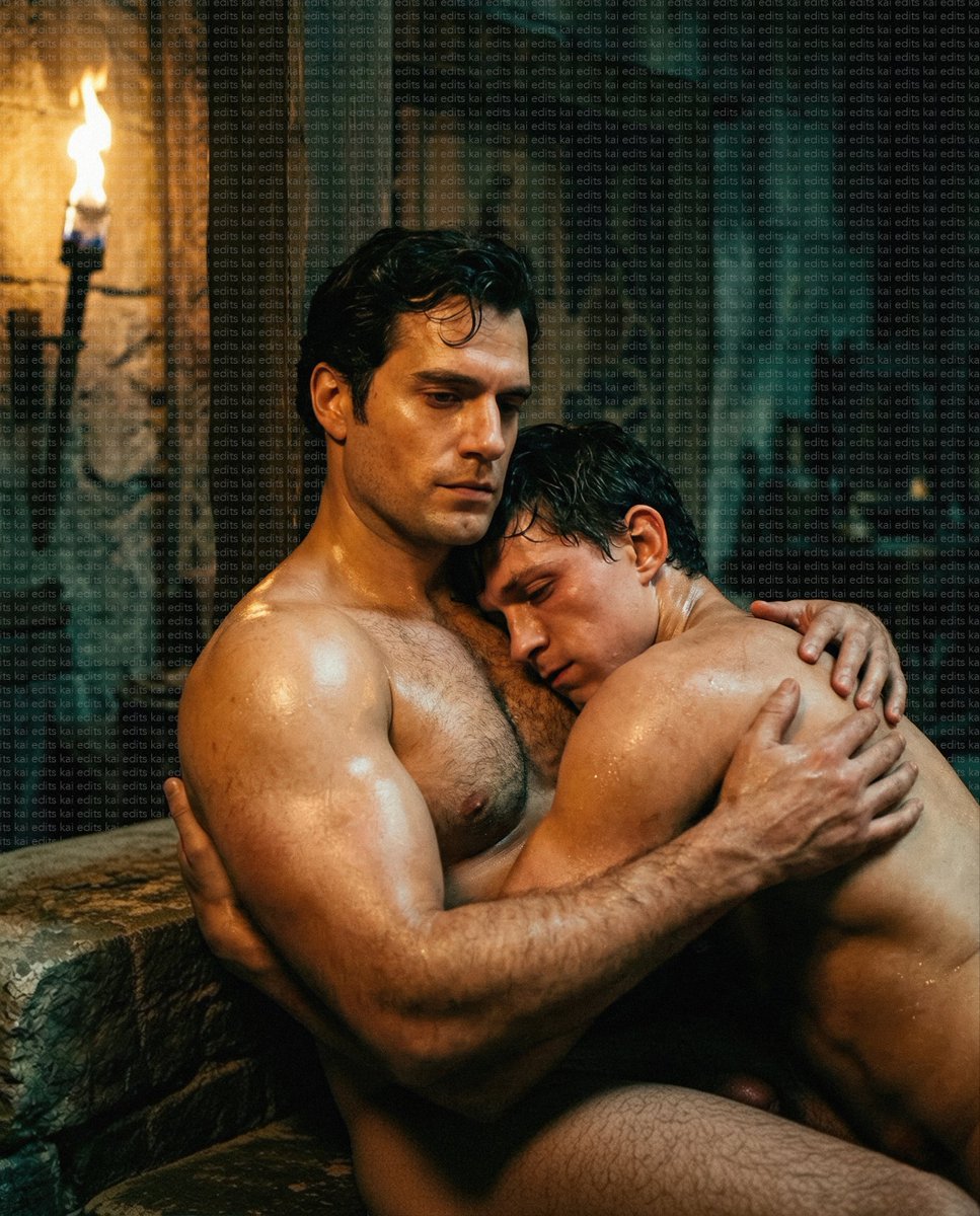 sly_charmer_'s tweet photo. after a rough night...

[ this is an edit ]
#henrycavill #tomholland https://t.co/uviV6HxyKH