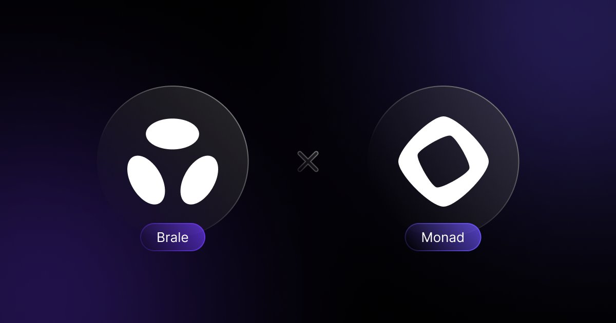 brale_xyz's tweet photo. Brale is now live on @Monad.

You can now issue and manage regulated stablecoins on Monad using the same Brale API that supports 20+ other chains.

High-performance EVM execution meets regulated stablecoin infrastructure. 🤝 https://t.co/BmRY4VAJcn
