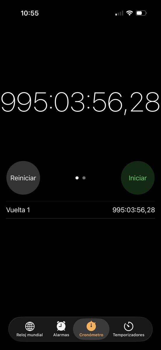 I WENT TO SET MY ALARMS AND MY FINGER SLIPPED TO THE CHRONOMETER HWDHHWHBWBF ?????????????? SINCE WHEN OMFG
