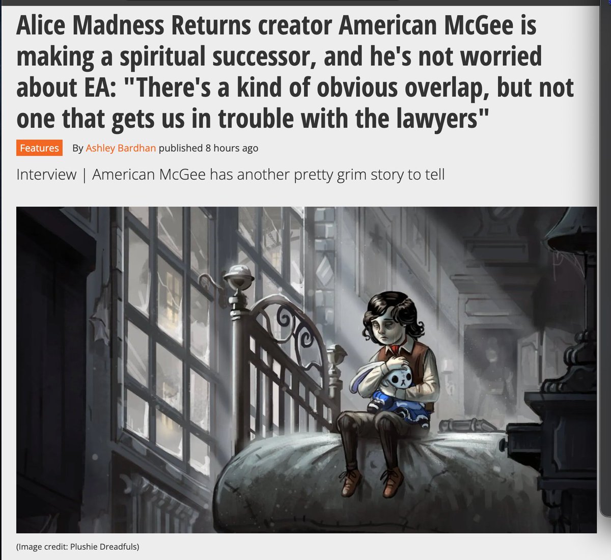 Nice writeup about <a href="/PlushieDreadful/">Plushie Dreadfuls</a> "Dreadfuland" via <a href="/GamesRadar/">GamesRadar+</a> - always good to stay out of trouble with the lawyers!