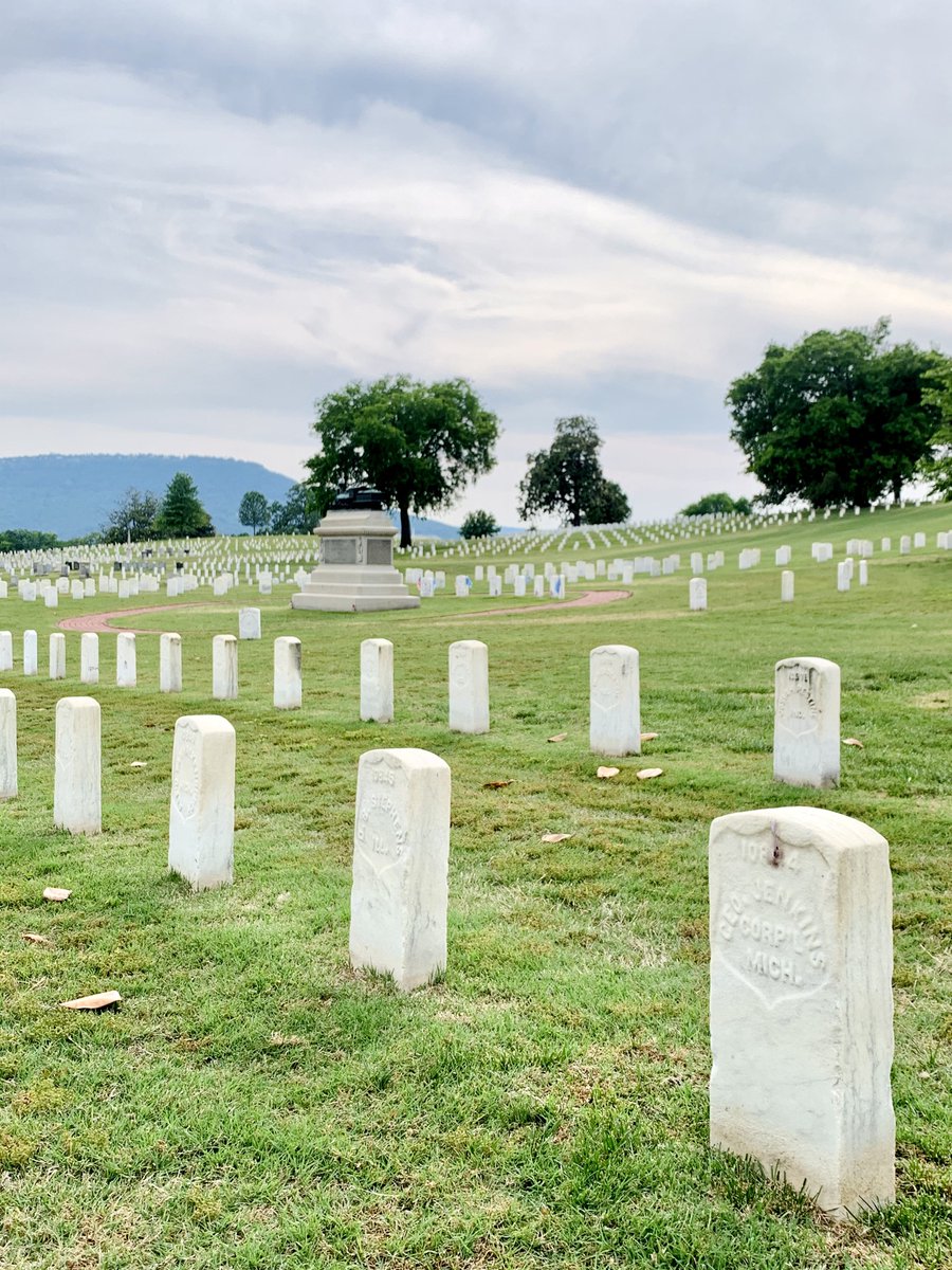 liz_july4th's tweet photo. James #Andrews, along with several first recipients of the #MedalofHonor  are buried in #ChattanoogaNC by the locomotive monument in honor of the #GreatChase #AndrewsRaiders  #Ohio 

Also buried several feet is Charles Coolidge #WWII https://t.co/1Fd5Pqh4jq