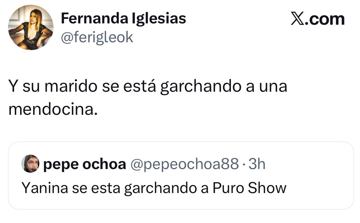 Entras a tw a ver si está todo tranquilo.

TODO TRANQUILO.