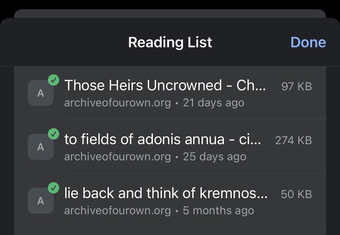 omegaheir's tweet photo. for anyone who uses the chrome app, you can add fics to your reading list and view them offline. its what i do when im reading on flights 🫶 https://t.co/heTQzwrn6y