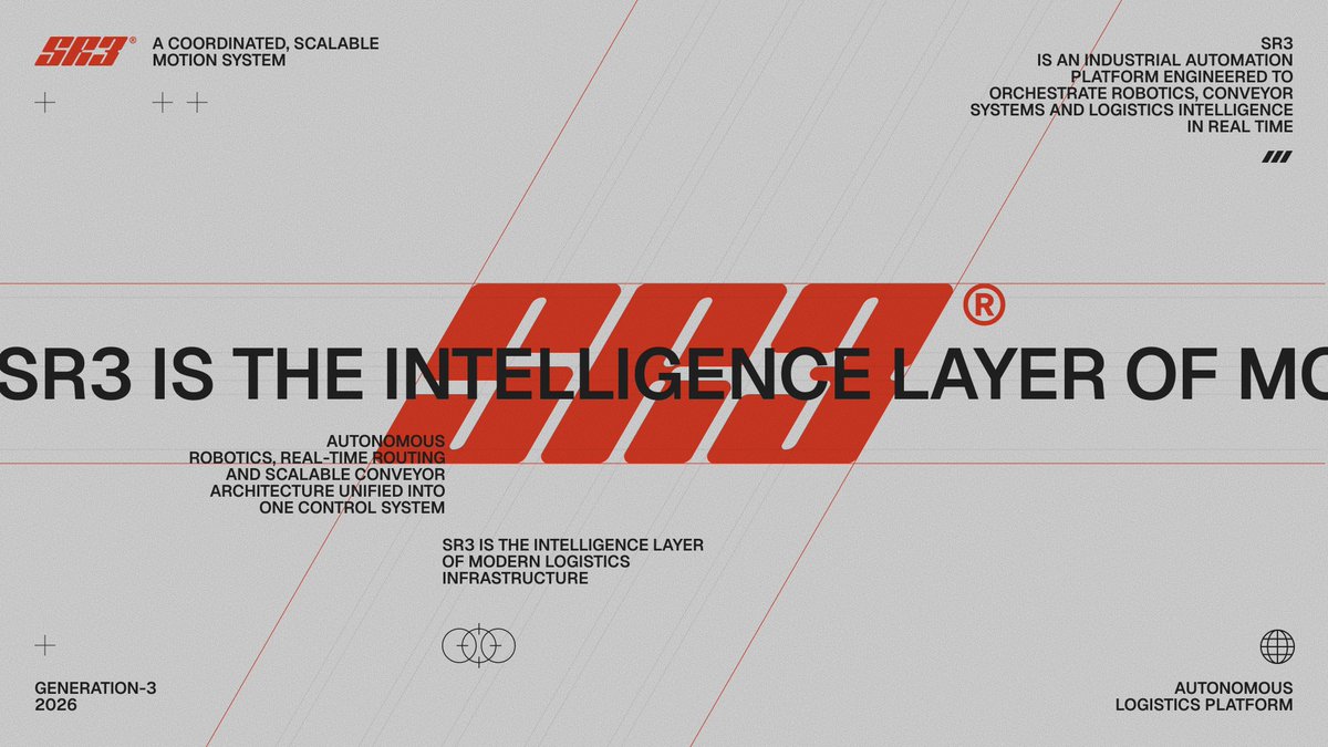 Exploring new branding and visual system for an AI-powered autonomous logistics and robotics platform. Looks bold and fast. I’m genuinely obsessed with this direction.