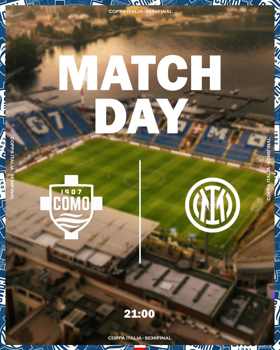 CalcioComoPL's tweet image. ⚪️ 𝔻ℤ𝕀𝔼Ń 𝕄𝔼ℂℤ𝕆𝕎𝕐! 🔵 #ComoInter #włoskarobota #CoppaItalia