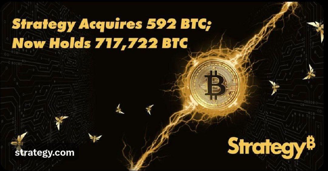 Samihalabia's tweet photo. شركة Strategy تشتري 592 #بيتكوين مقابل نحو 39.8 مليون دولار، بمتوسط سعر 67,286 دولارًا للبيتكوين الواحد.

وأصبحت تستحوذ على إجمالي 717,722 بيتكوين تم شراؤها بما يقارب 54.56 مليار دولار، وبمتوسط سعر حوالي 76,020 دولارًا لكل بيتكوين.
#Crypto #Trading | #كريبتو #تداول #عملات_رقمية 
#Binance #Bitcoin #BTC $btc 
#ALTS #ETH #NEWS 
#البتكوين #تاسي_تداول #السوق_السعودي #أخبار