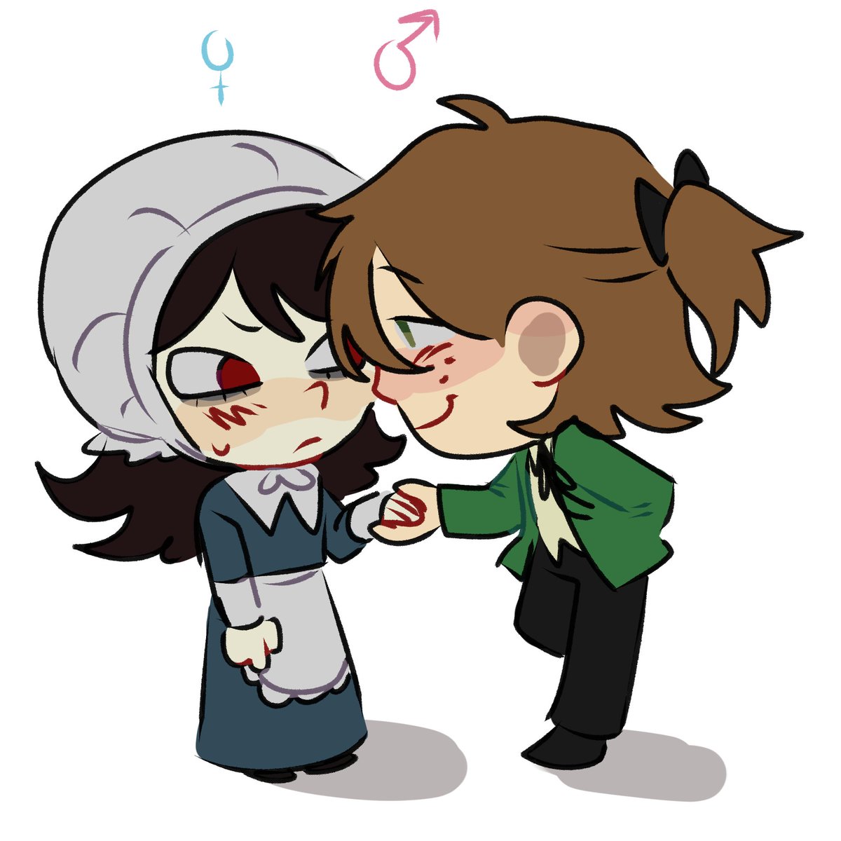 the_hells_nine's tweet photo. Mordon is the best ship.

#mordon #hauntedhotel #hauntedhotelabaddon #hauntedhotelfanart https://t.co/6twSAVe499