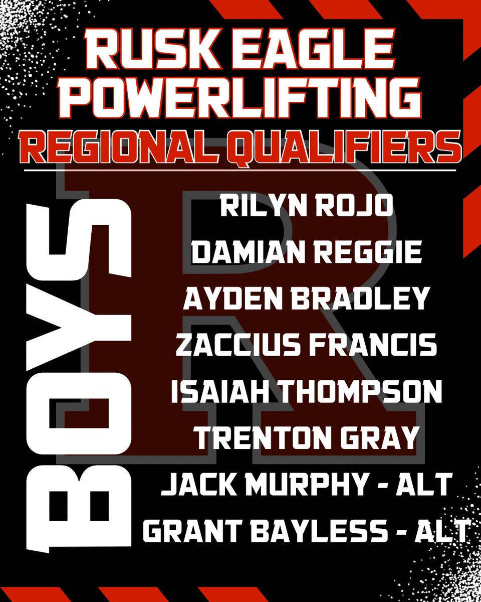Congratulations to our boys who are Regional Qualifiers! 

They will compete at the Regional Meet on Friday, March 6 at Arp High School. Bars loaded at 8:30 AM! 💪🏻 

Link to order shirts for athletes and fans(Closes 3/3/26 at 12:00PM: zeffy.com/en-US/ticketin…

#TakeFlight