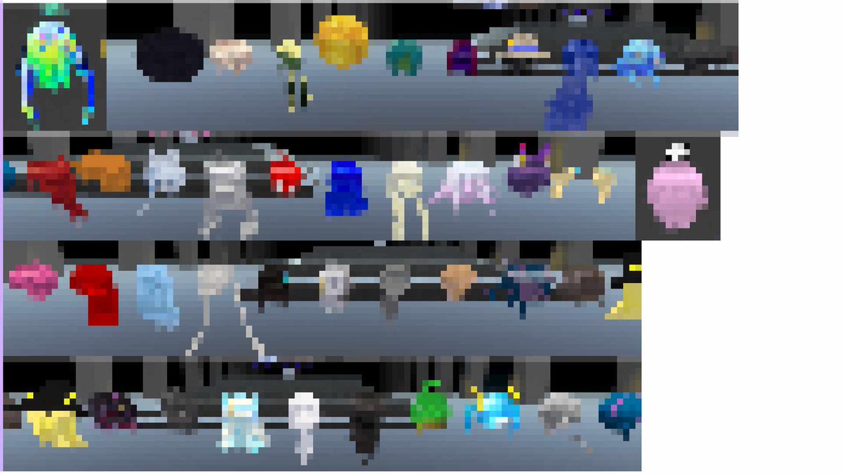 なんか左上に、既視感しかない配色の、レトロゲームのモンスターみたい