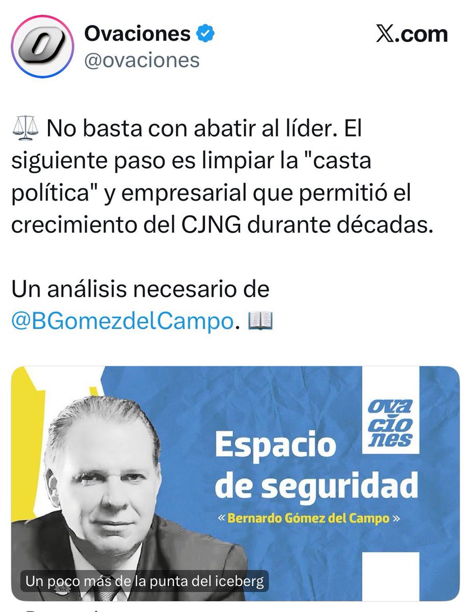 Bernardo Gómez del Campo tweet media