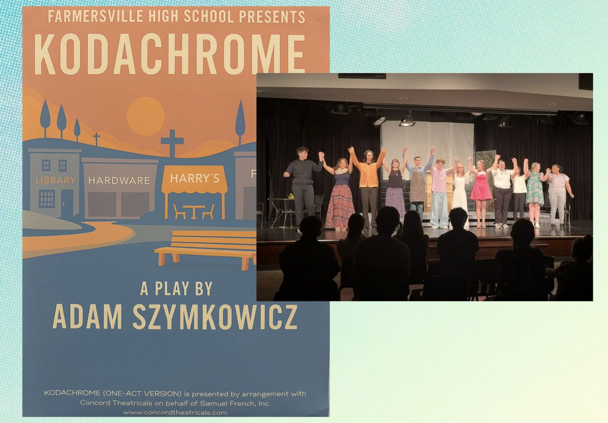 FHSfarmerJOE's tweet photo. Congratulations to the FHS One Act Play cast & crew for their successful public performance of Kodachrome. We wish you well this week at UIL contest!
#FHSfarmers
#FARMERfamily
#LKGFA
#RodeoRevival
#RideForTheBrand
#RodeoJoe
#FAMOUSinFARMERSVILLE https://t.co/o6ljimb0lG