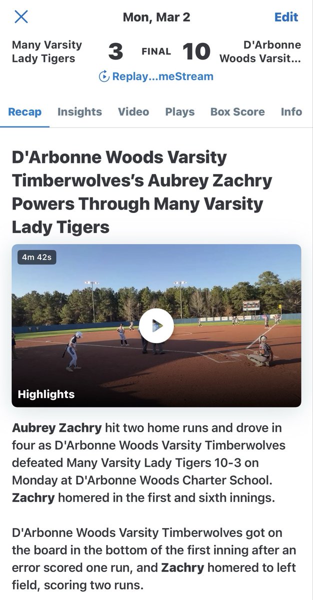DWCS_SOFTBALL's tweet photo. https://t.co/qqSBjI98hy