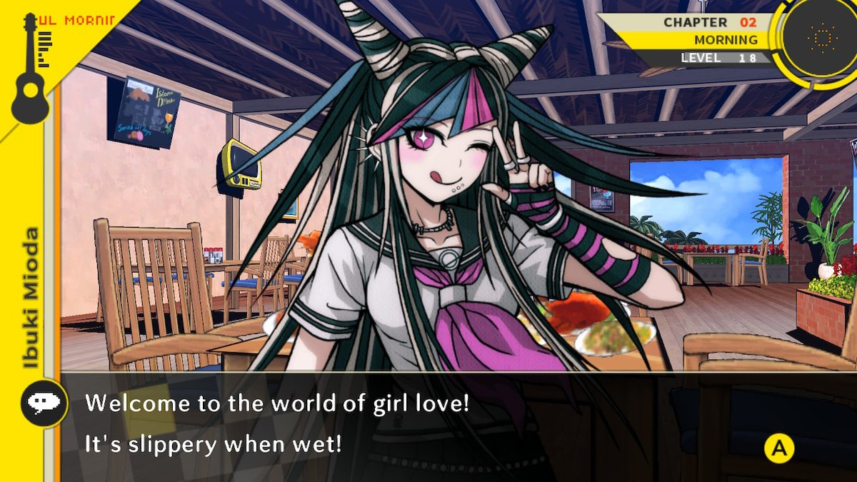 The iconic Ibuki Mioda line.