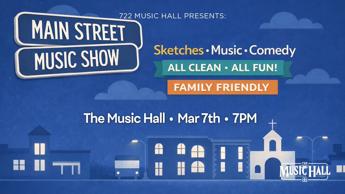 MainStMusicshow's tweet photo. Jake will be on The Morning Journey with Mark and Brittany on @myjourneyfm Tuesday at 7 AM talking about this weekend’s show. 
You can listen live here:
https://t.co/NyzCraaIDV

Tickets are going fast:
https://t.co/pXoZ7jL8wO

Good, clean, funny is coming your way Saturday at 7pm https://t.co/Fcct7kZgCl