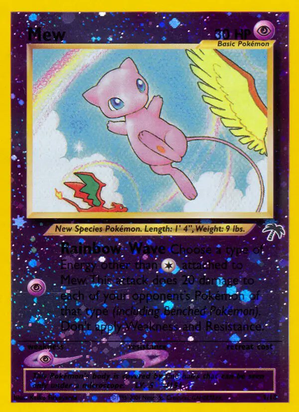 cardpendium's tweet photo. Card of the Day: Mew  
Game: #Pokemon  Set: Southern Islands  
Link: https://t.co/d1gmuGE1gT https://t.co/aLd7qQ0onH
