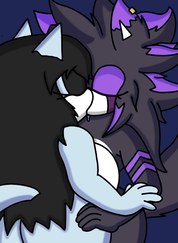 Lo que empezó como una noche 
Tranquila 
Terminó en lujuria y pasión ❤️‍🔥❤️‍🔥 
Dibujos de kayla y Eclipse 
Ojalá les guste