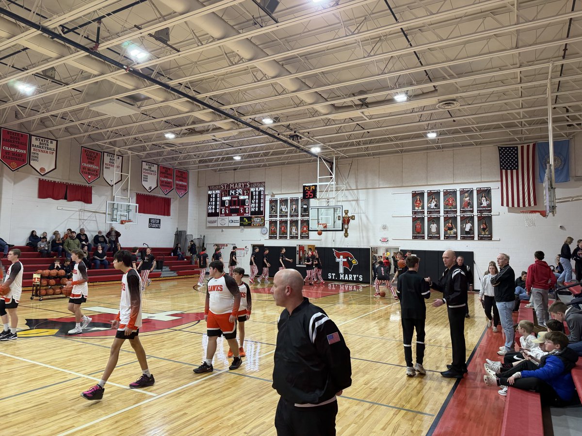 StMaryHoops's tweet photo. BBB final 

St Mary - 63
Canistota- 44

Seniors Peyton Lamb &amp; Trimmier Hansen led the Cardinals with 24 &amp; 21 points.  

The Cards will travel to Sanborn Central Woonsocket on Tuesday in region 3B play. https://t.co/miJrhLRujM