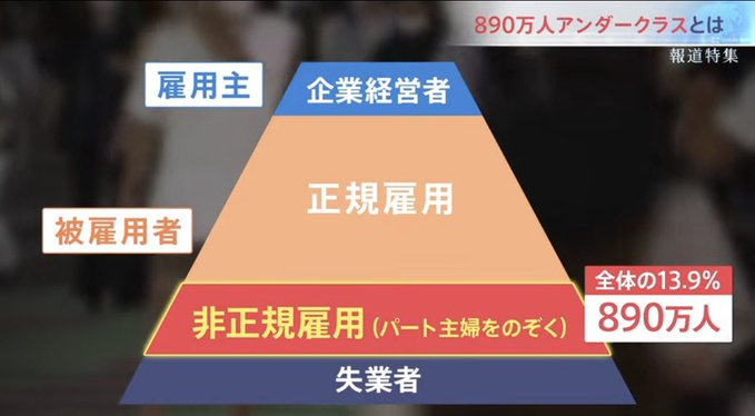 移民全くいらないじゃん。 
この890万人をちゃんと雇えばいいじゃん。まともな給料で。