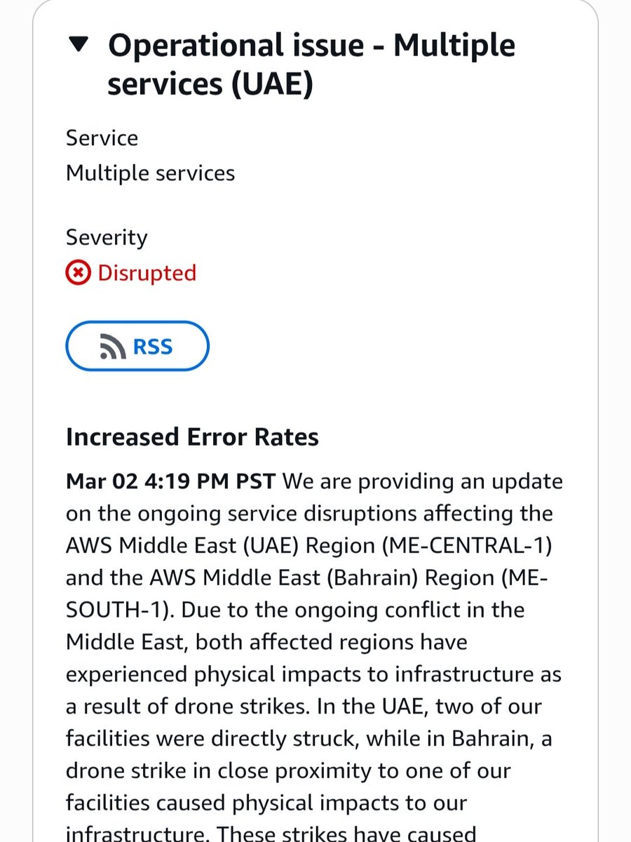 Anthropic runs Claude on AWS Bedrock (ME regions and all). Now Claude’s been “down for hours” blaming “unprecedented demand”? Bro, that’s not demand, that’s retaliation with extra shrapnel. 🐾🐈

#awsoutage #ClaudeAI