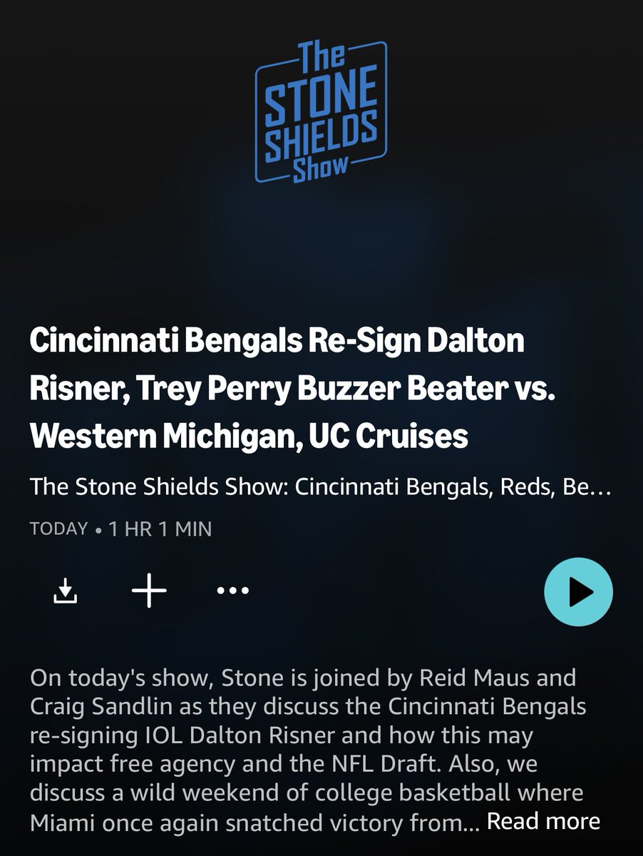 CBoxSports's tweet image. Monday’s edition of The Stone Shields Show:
- @ReidMausRadio &amp;amp; @Craig_Sandlin stop by to discuss Dalton Risner re-signing with the Bengals
- Trey Perry buzzer beater vs. Western Michigan
- UC rolls Oklahoma State

LISTEN: podcasts.apple.com/us/podcast/the…

@stoneshields_ @thestoneshields
