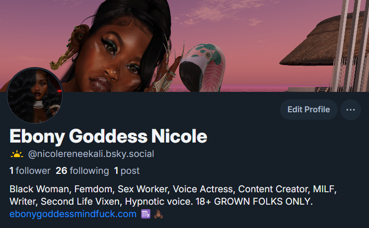I'm over at the sky place just in case. Also follow my backup gworls: <a href="/SpacePrincessNi/">SpacePrincessNicole</a> and <a href="/EbonyMILFMind/">Ebony Goddess Nicole</a> EbonyGoddessMindfuck