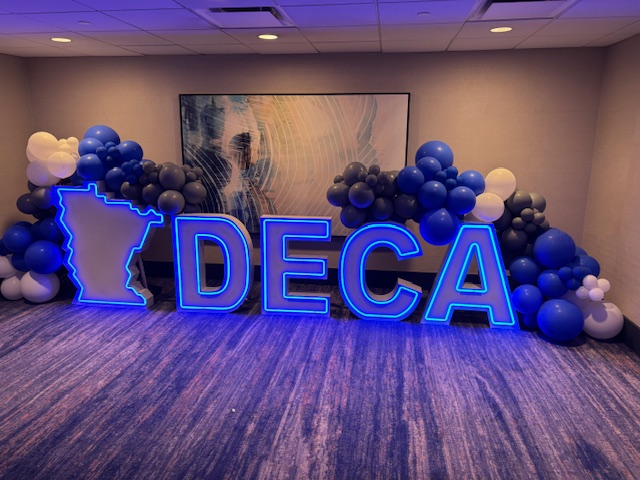 GroveDeca's tweet photo. The State DECA Conference is underway! Day 2 and events and tests went well so far! Tonight at the convention center, we will see who makes finals! #letsgocrimsondeca https://t.co/wTgMW482jg