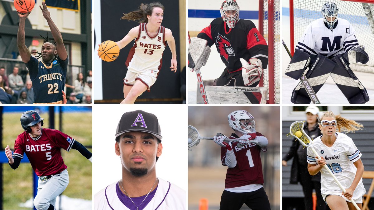 NESCAC Weekly Honors - March 2

🏀Jarrel Okorougo, Trinity
🏀Sarah Hughes, Bates
🏒Patrick McDevitt, Wesleyan
🏒Sophia Will, Middlebury
⚾️Gibby Sullivan, Bates
⚾️Saahi Jetti, Amherst
🥍Andrew Toland, Bates
🥍Schuyler Lloyd, Tufts

> nescac.com/news/2026/3/2/…