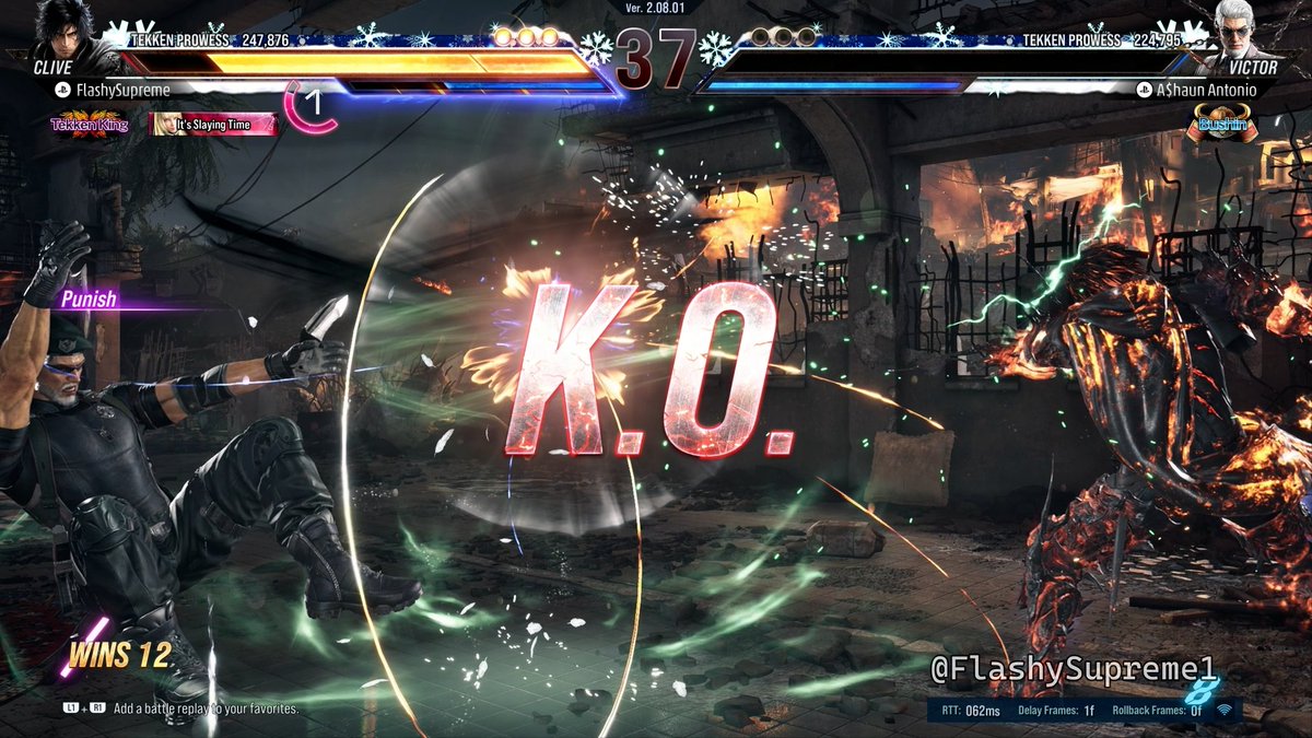 FlashySupreme1's tweet photo. I almost forgot to include mentioning getting my 3rd "Clive Rosfield" in Tekken 8 to the rank of "Tekken King." 

Funny enough, considering I regard this FF XVI character as my 3rd in Tekken 8 - I got "Clive Rosfield" to the rank of "Tekken King" slightly before my secondary "Reina." 

From what I recall, I got "Clive Rosfield" to the rank of "Tekken King" on January the 29th of 2026. I basically had to win 13 games in a row to achieve the rank of "Tekken King."

Nevertheless, it would be the same week that I got my secondary "Reina" to the rank of "Tekken King" as well!
