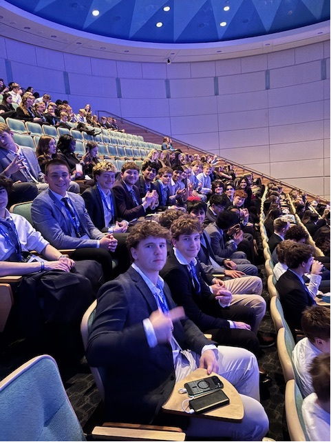 GroveDeca's tweet photo. The State DECA Conference is underway! Day 2 and events and tests went well so far! Tonight at the convention center, we will see who makes finals! #letsgocrimsondeca https://t.co/wTgMW482jg