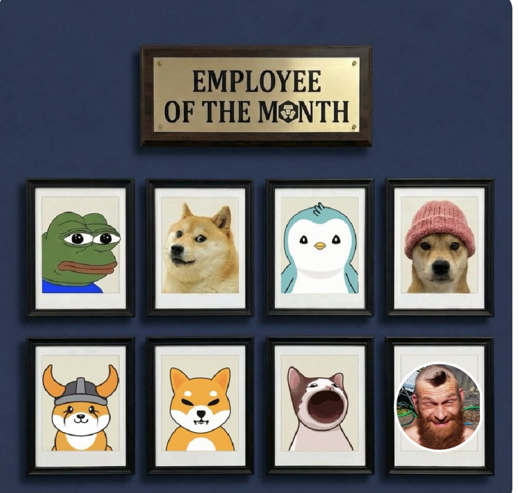 Parasite_J23's tweet photo. @cryptocom @Parasite_J23 Just made it to the ultimate 'Employee of the Month' wall. My mother is finally proud! 😂🏆🌌 https://t.co/gRtd0OYMiT