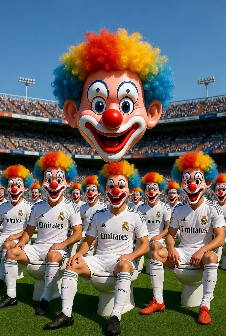 RMadrid_actu's tweet photo. À PART COURTOIS, VOUS MÉRITEZ TOUS LES SIFFLETS DU BERNABÉU @realmadrid. ‼️🤡

On espère quand même que les princesses peuvent s'amuser à l'entraînement. ✅👸 https://t.co/mrgbihVau9