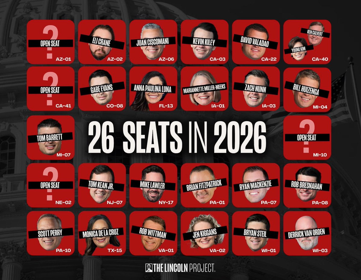 6 U.S. service members killed. These 26 vulnerable GOP Reps have a chance to actually do their jobs and vote to rein Trump in via the War Powers Resolution on Thursday. If they don’t, they need to lose their jobs.