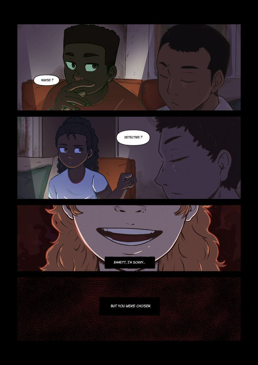 spookycreative's tweet photo. The carnival doesn’t choose randomly.

Mafia.
Nurse.
Detective.
Moderator.

Each role transforms into a physical trial.

Each elimination reshapes the grounds.What starts as metaphor slowly becomes architecture.

#CarnivalFortuna #IndieComics #PsychologicalHorror #HorrorCreators https://t.co/8sPsGcexDz
