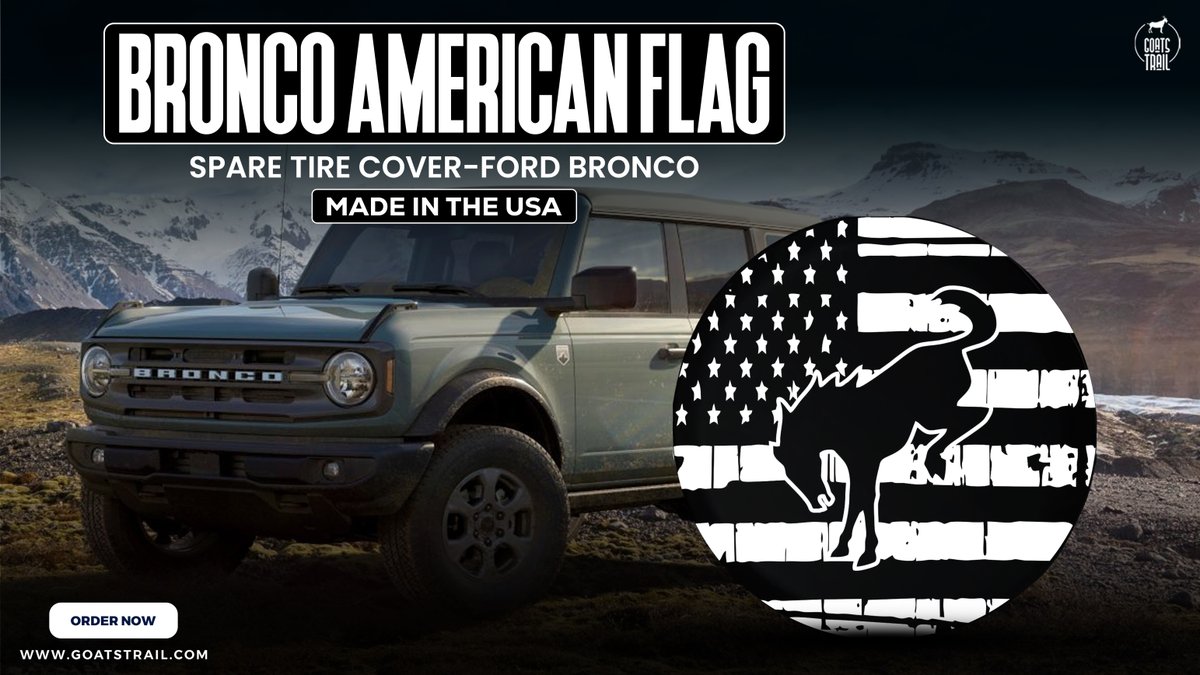 GoatsTrail's tweet image. 🇺🇸 Trail-tested. Freedom-approved. Gear up your Ford Bronco for the 4th with our American Flag Spare Tire Cover!

🎯 goatstrail.com/collections/re…

#BroncoNation #4thOfJulyStyle #OffRoadGear #AmericanFlagCover #FordPride #USAAdventure #SpareTireSwag #BuiltWild