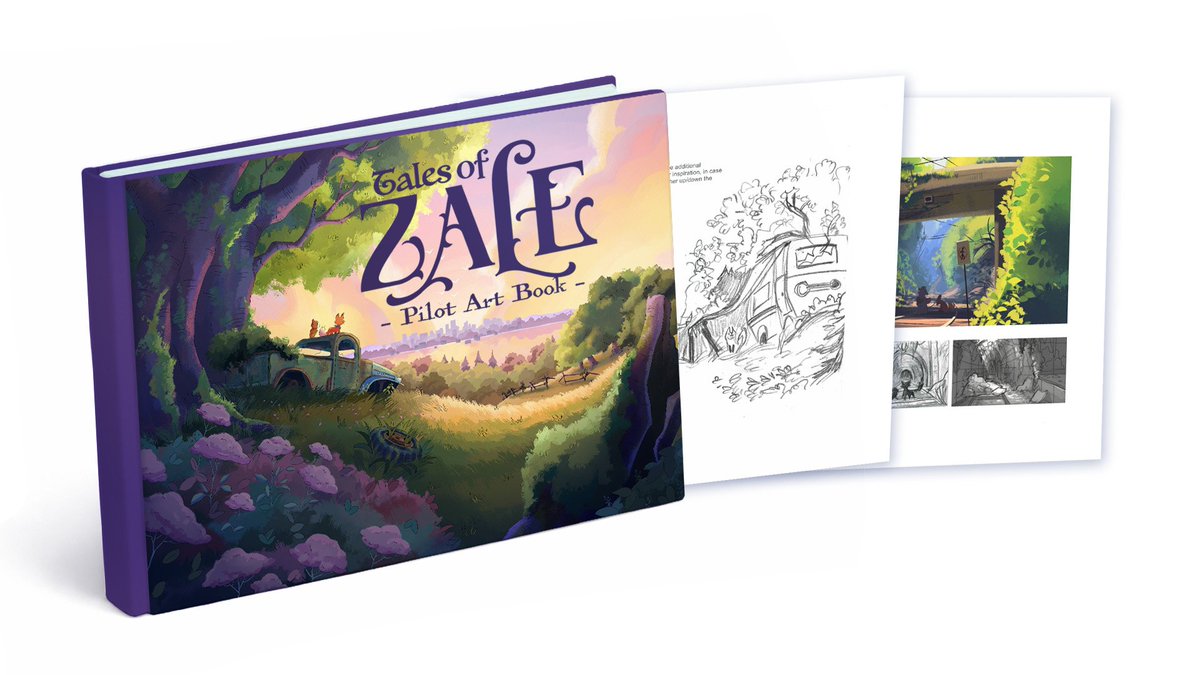 A peek at some of the artwork that'll be featured in the pilot art book - now available as an add-on on the Kickstarter ✨
