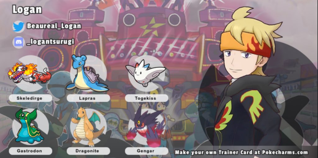 Hiii Im Logan and I’m looking for #poketwt moots!

- 17, he/him
- fav pokemon is gengar
- my fav starter is skeledirge
- huge fan of ghost types 
- Galar and PLA defender
- sometimes shiny hunter

♡/↻ pls! #moothunt #promotwt