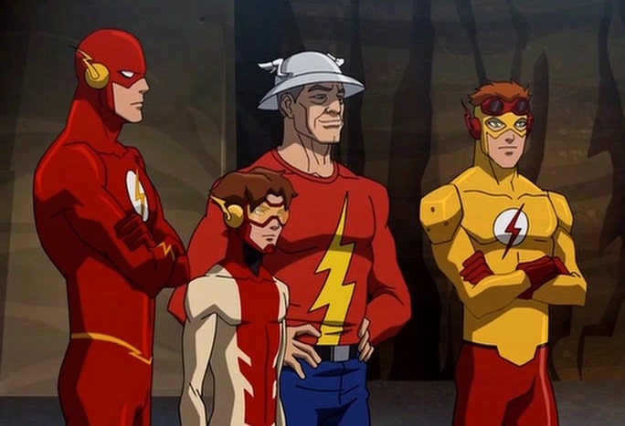 Si bien en los cómics de Flash hemos visto a numerosos velocistas, solo cuatro de ellos han llevado el nombre del superhéroe. Son por este orden: Jay Garrick (el 1º Flash), Barry Allen, Wally West y el joven Bart Allen. Los dos últimos antes de ser Flash, fueron Kid Flash. #DC