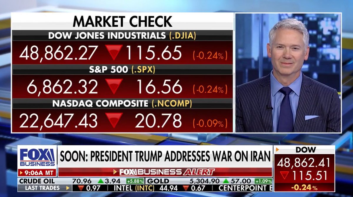 JasonKatzUBS's tweet photo. I joined Varney &amp; Co and @FoxBusiness today to discuss geopolitical risk and whether the market selloff is temporary. 

Please see below:
https://t.co/YSgnDLQyTT https://t.co/SCedbxYram