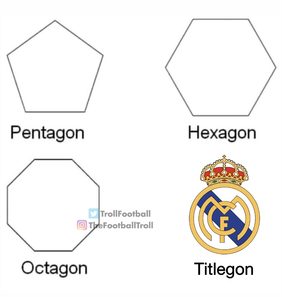 TrollFootball's tweet photo. Real Madrid are in Spain but the “S” is silent. https://t.co/ZGjzMgsrWp