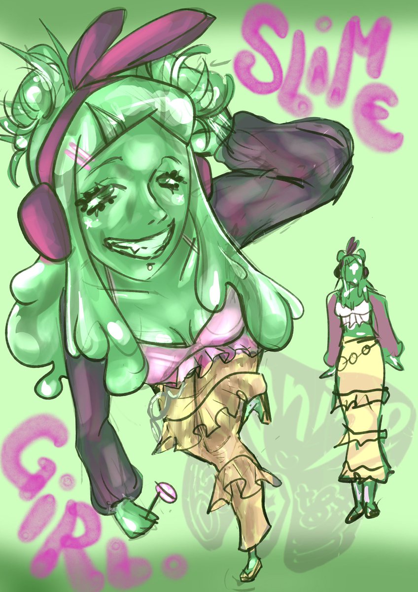 ca9_bbtooth's tweet photo. Trying some perspective, texture and painting techniques. Did I do okay? (ᵕ  ´ ∇  ˋ ˶) 

#digitalart #slime #oc https://t.co/J8pyFRX0dO