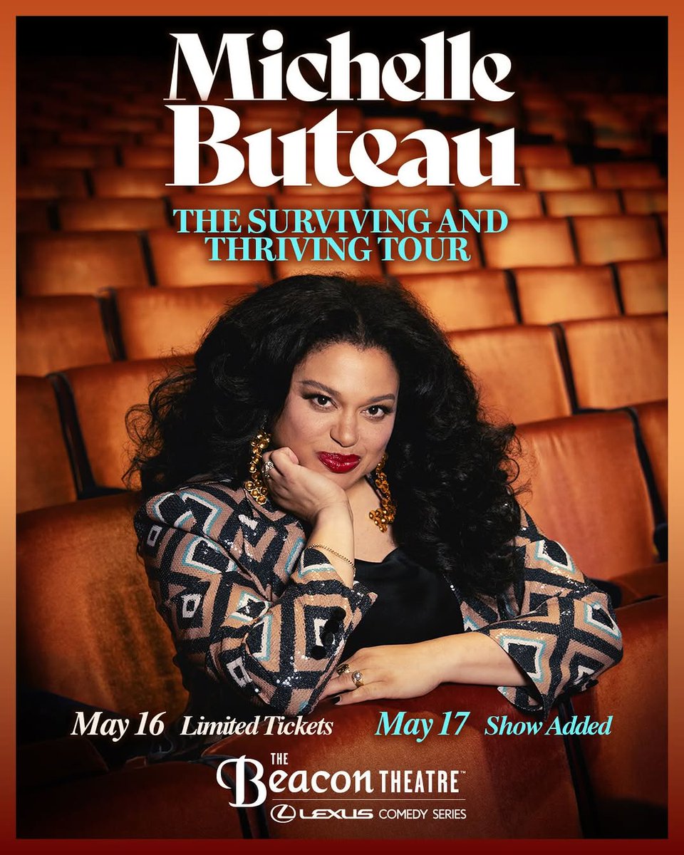michellebutea's tweet photo. DUE TO OVERWHELMING DEMAND, a 2nd Michelle Buteau show has been added at the Beacon on May 17! Access venue presale tickets starting on Wed, Dec 3 at 10am with code SOCIAL.

Tickets go on sale to the general public on Fri, Dec 5 at 10am. https://t.co/DcKJFgnWTQ