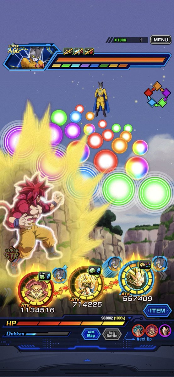 He should attack in slot 2 a little more