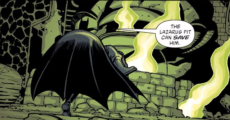 Las fosas de Lázaro son pozos naturales que aparecen en cómics de DC, especialmente en los de Batman. Pueden rejuvenecer, sanar e incluso volver de la vida a los muertos. Son custodiadas por Ra's al Ghul y tienen efectos secundarios como la locura o que crean sed de sangre.